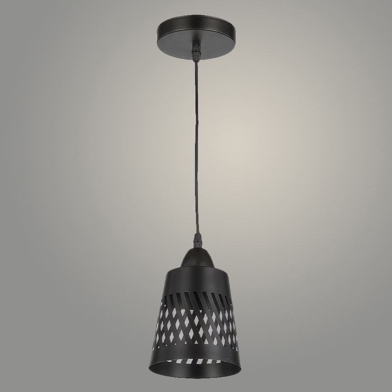 Подвес 6172/1HQ BK черный 1х60W E27 d130 h800, SSH25
