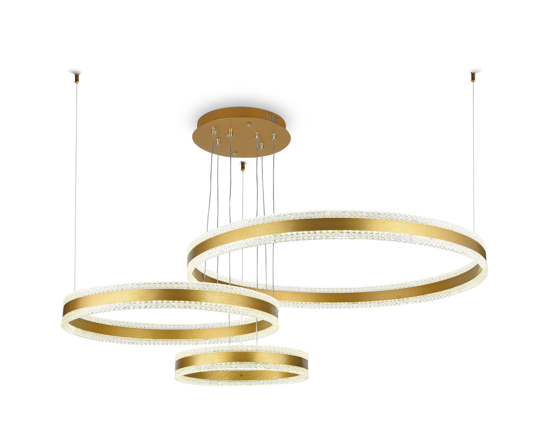 Светильник Ambrella FA6203/3 GD золото 245W 3000K+6400K/3000K/6400K/4200K+4200K (ПДУ РАДИО 2.4G)