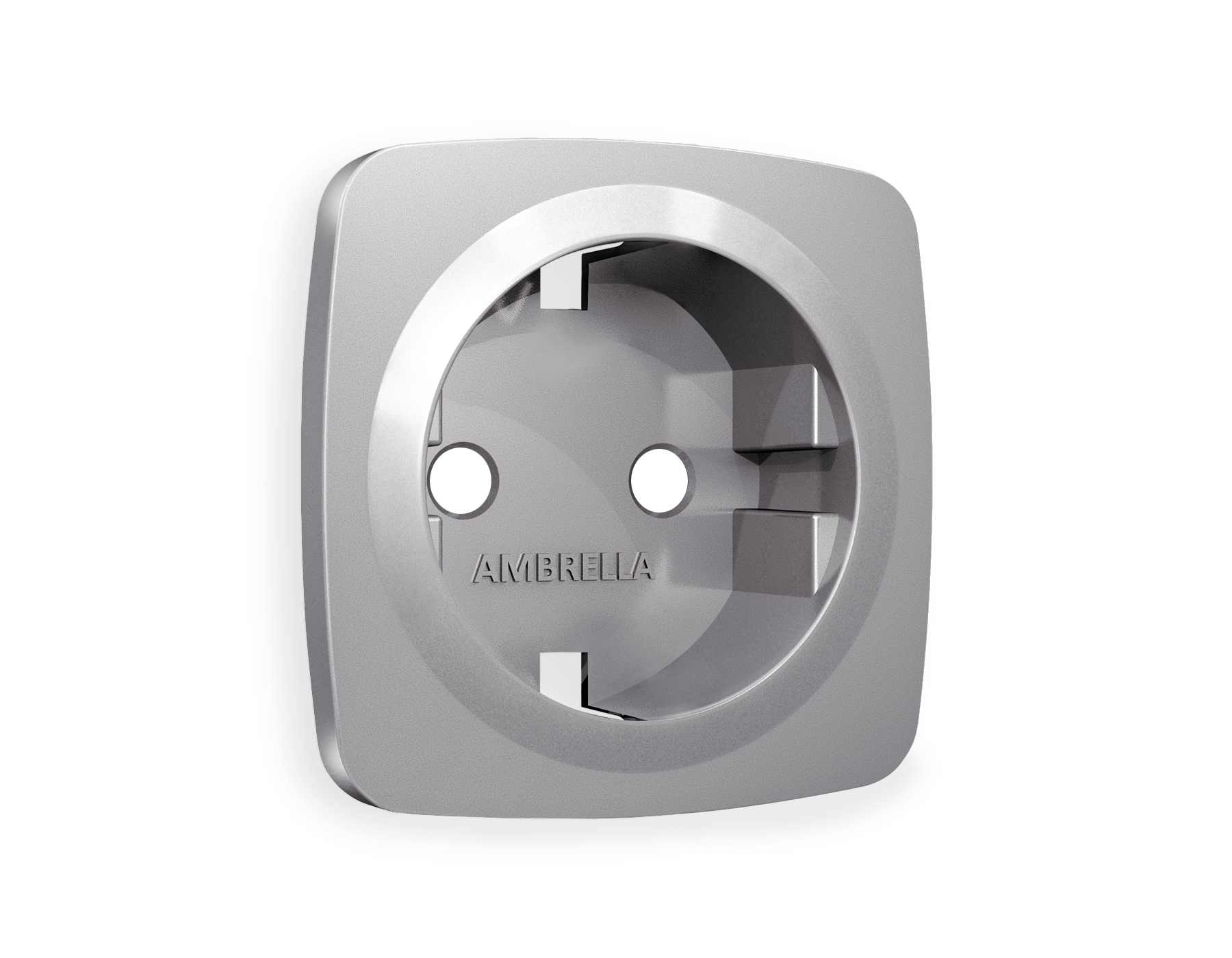 OP5060 Лицевая панель OMEGA (Сталь матовый) для электрической розетки с/з QUANT