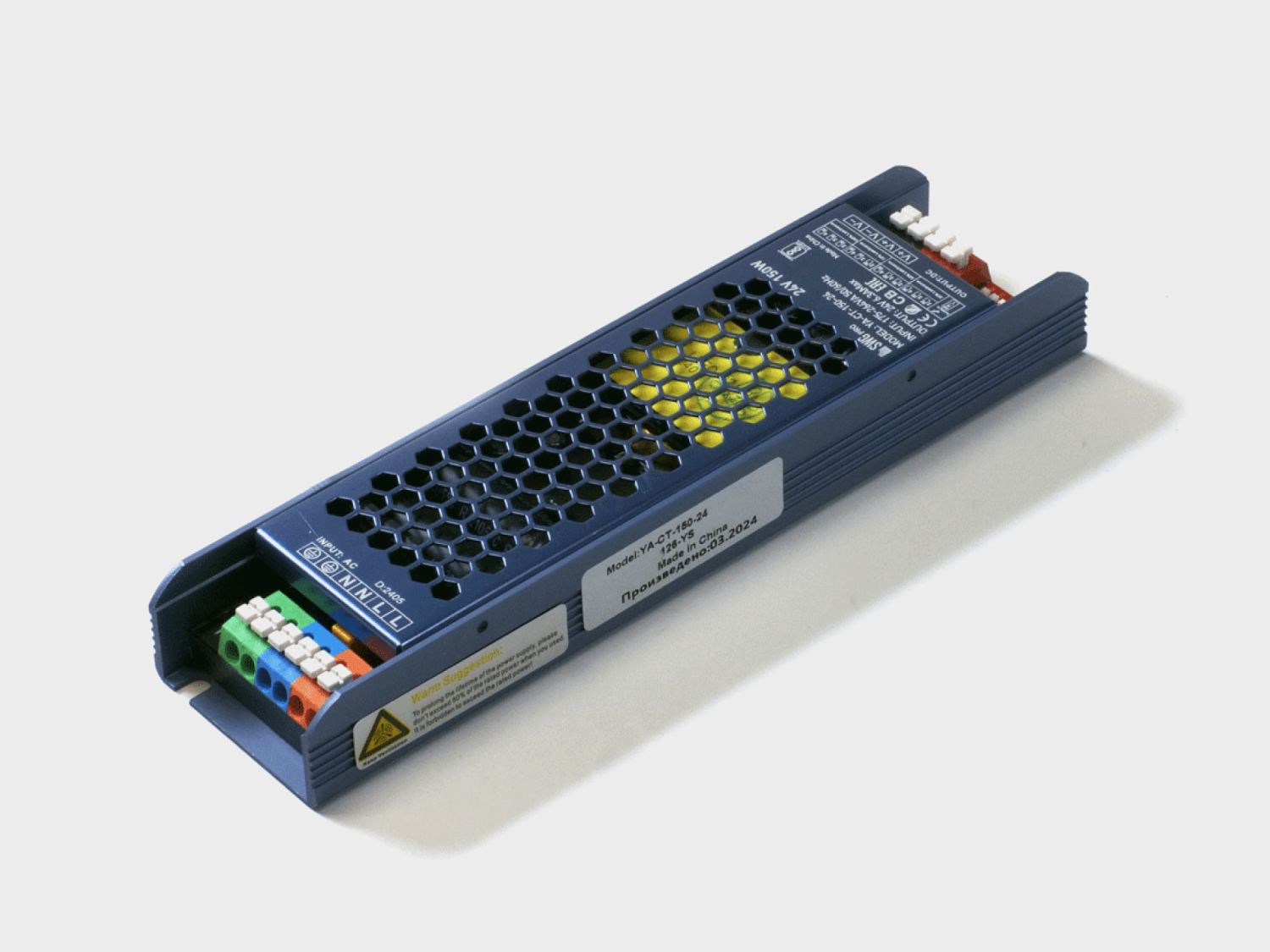 Блок питания YA-CT-250-24 250Вт, 24В, IP20 с возможностью переключения яркости и плавного пуска