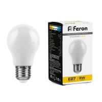 Лампа светодиодная FERON LB-375 3W 230V E27 2700K A50 матовый
