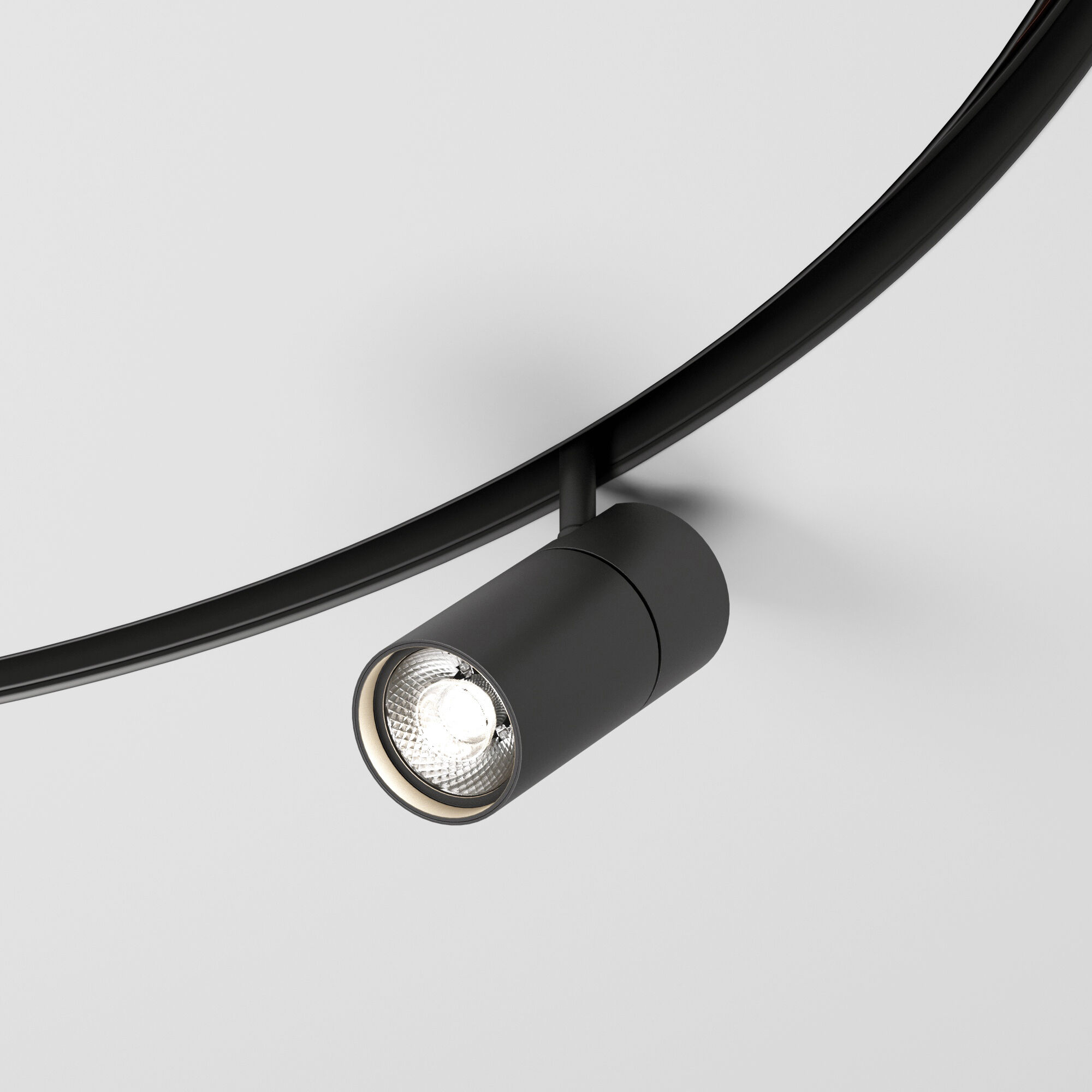 Slim Magnetic Трековый светильник для радиусного шинопровода 12W 4200K Comfi чёрный Ø 1200мм 85189/0