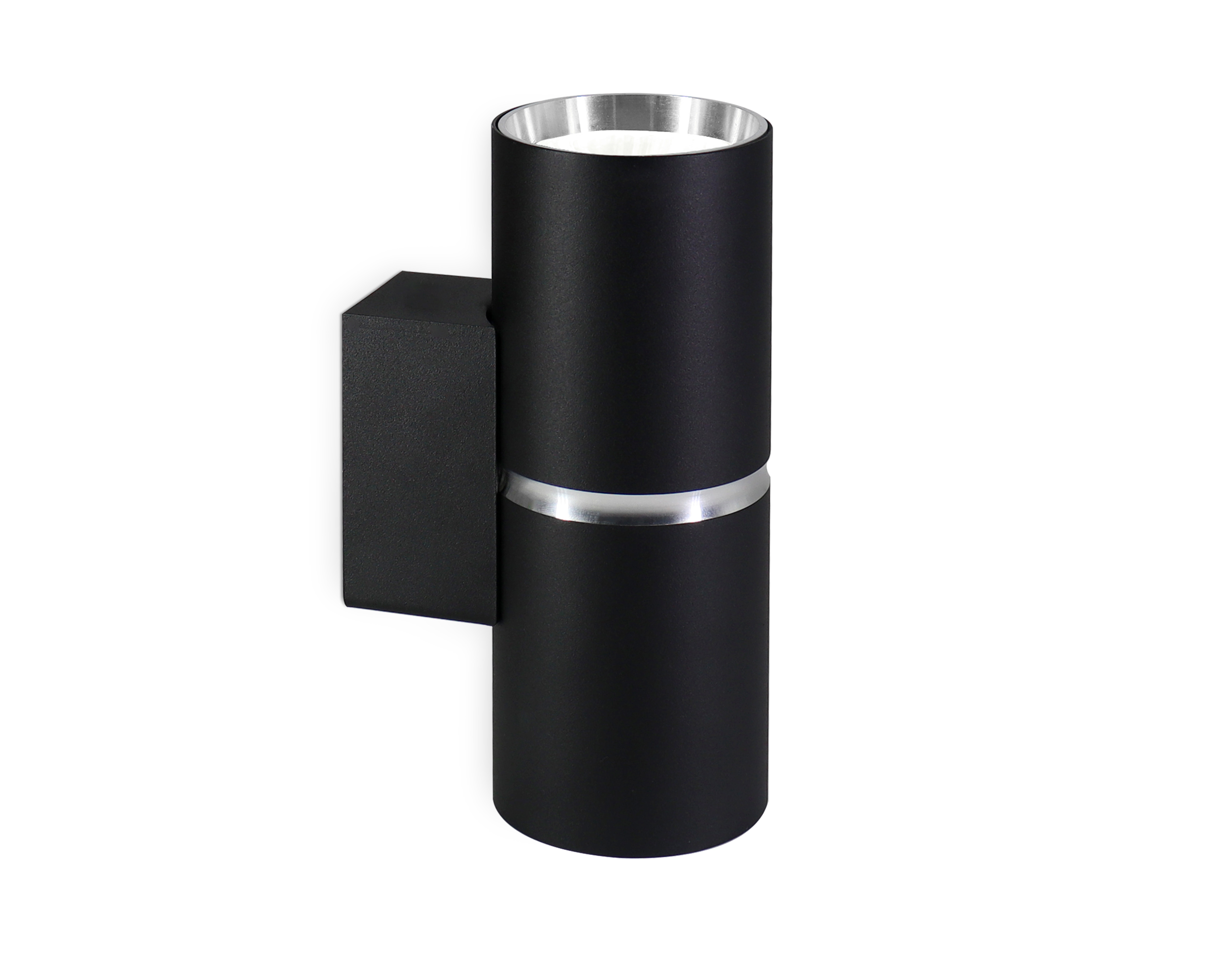 Светильник накладной AMBRELLA FW2477/2 BK/CH черный/хром GU10/2 max 12W 145*55*80 настенный