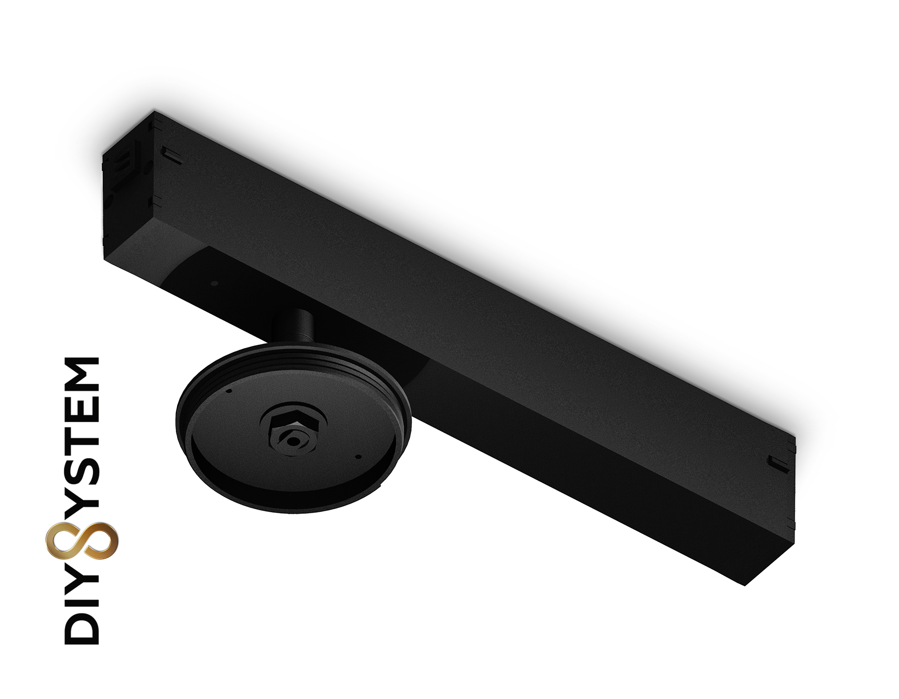 Крепеж трековый для корпуса DIY D70mm Magnetic 220V A2548 BK черный 232*70*80