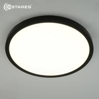 Cветодиодный светильник ROUND 38W R-400x25-BLACK/WHITE-220-IP44, 4000K 