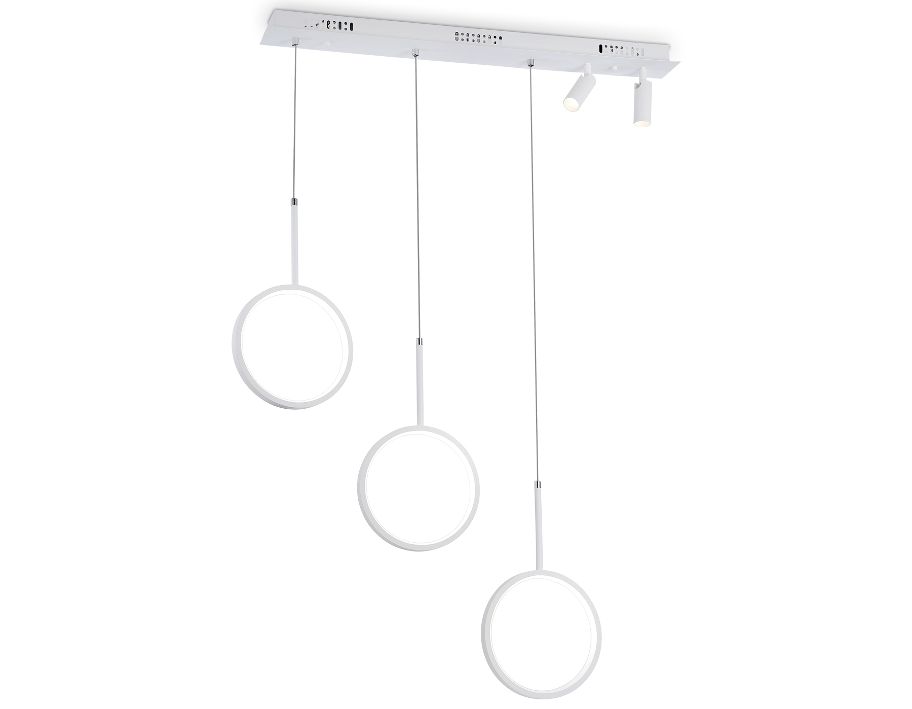 Светильник Ambrella FL5277/3+2 WH белый 59W 3000K/4200K/6400K+4200K 800*200*1200 (ПДУ ИК)