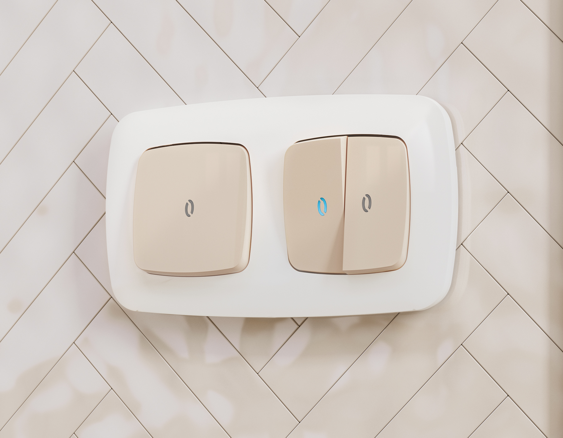 OF140101 Рамка OMEGA Ecta (Белый глянец) 1-ая