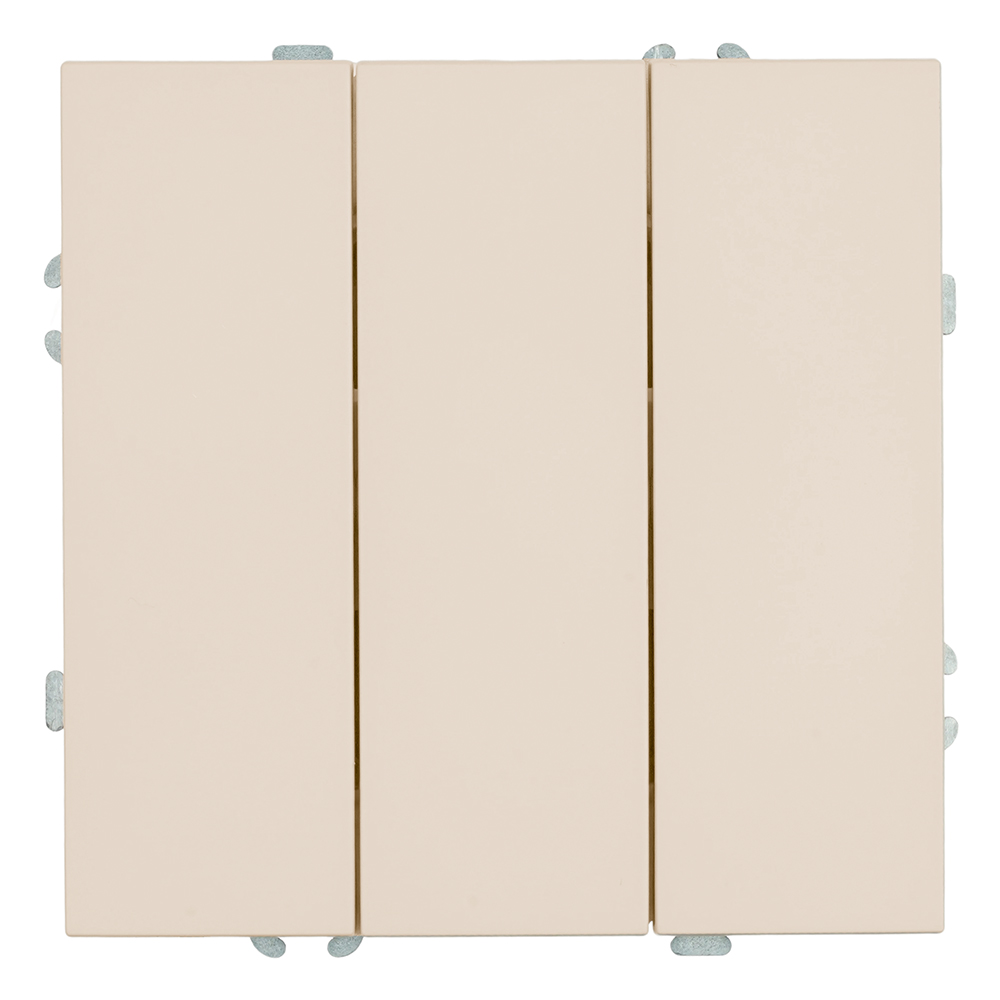 Выключатель 3-клавишный (механизм), 250В, 10А, серия Эмили, RSW10-5108-08, кашемир, soft touch