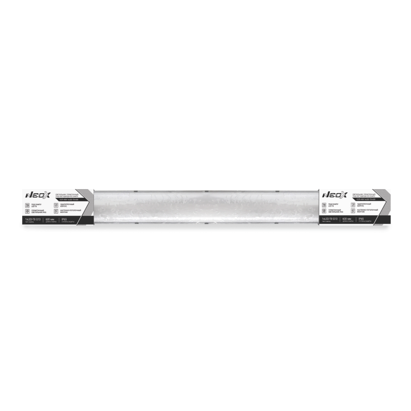 Светильник герм под сд лампу NEOX ССП-458 1xLED-Т8-600 G13 IP65 666х60х55мм (16)