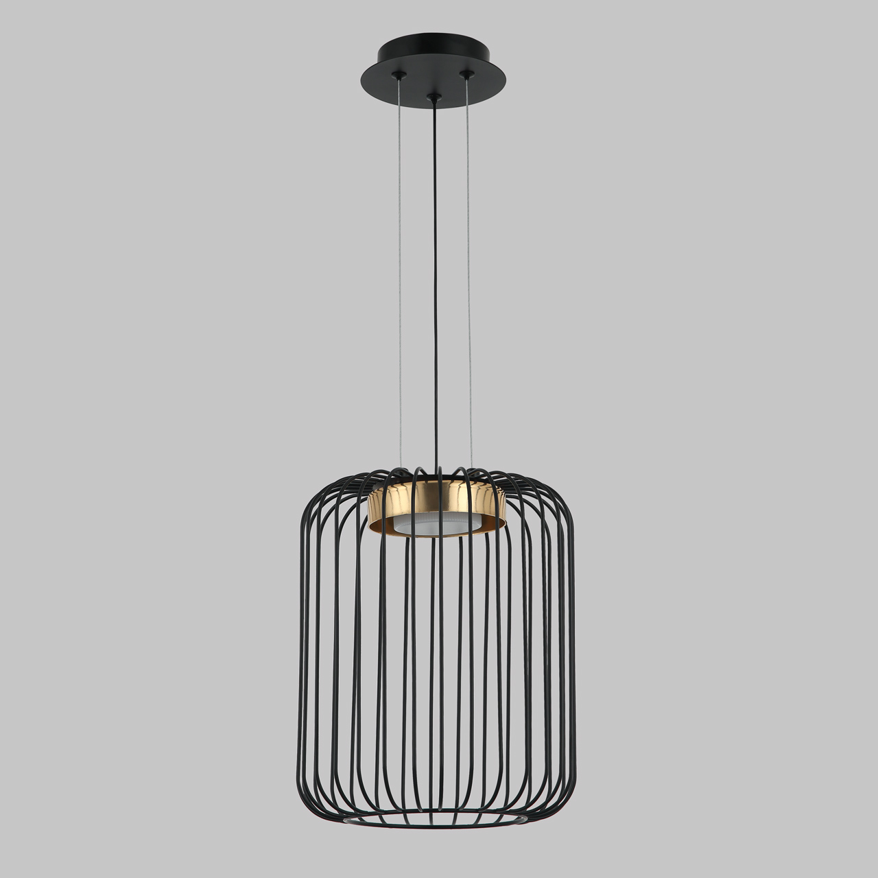 Люстра подвесная ИМИДЖ MD.23106-1-P-BK+BR 1*GX53, черный+бронза 