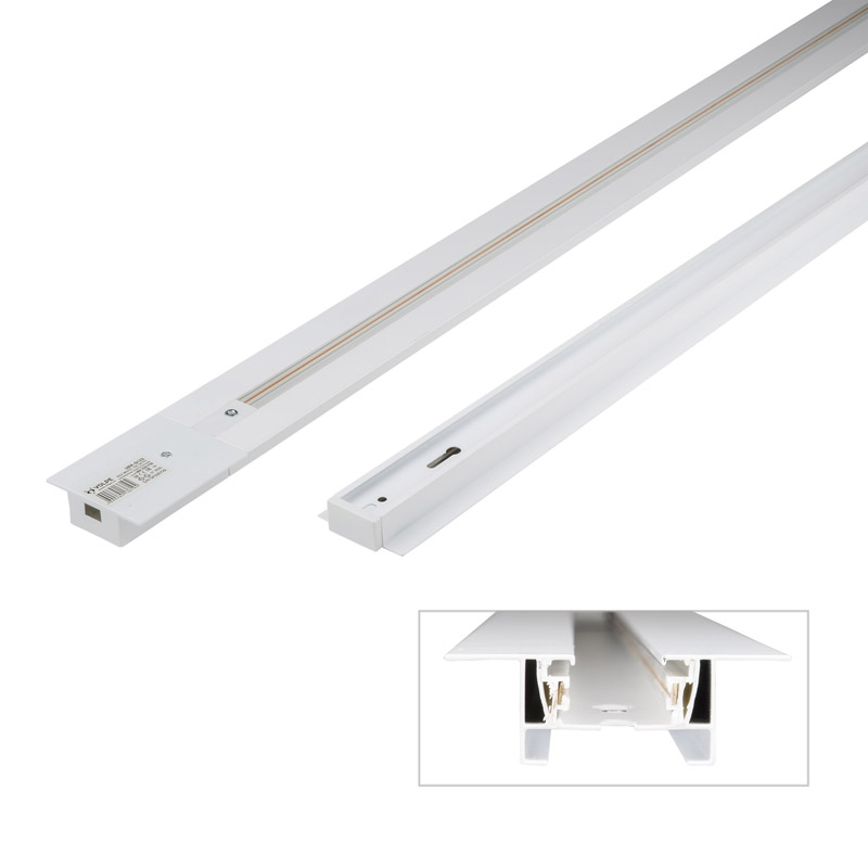 Шинопровод VOLPE UBX-Q123 RS2 WHITE 300 SET01 тип R, встраиваемый, 3м, Белый