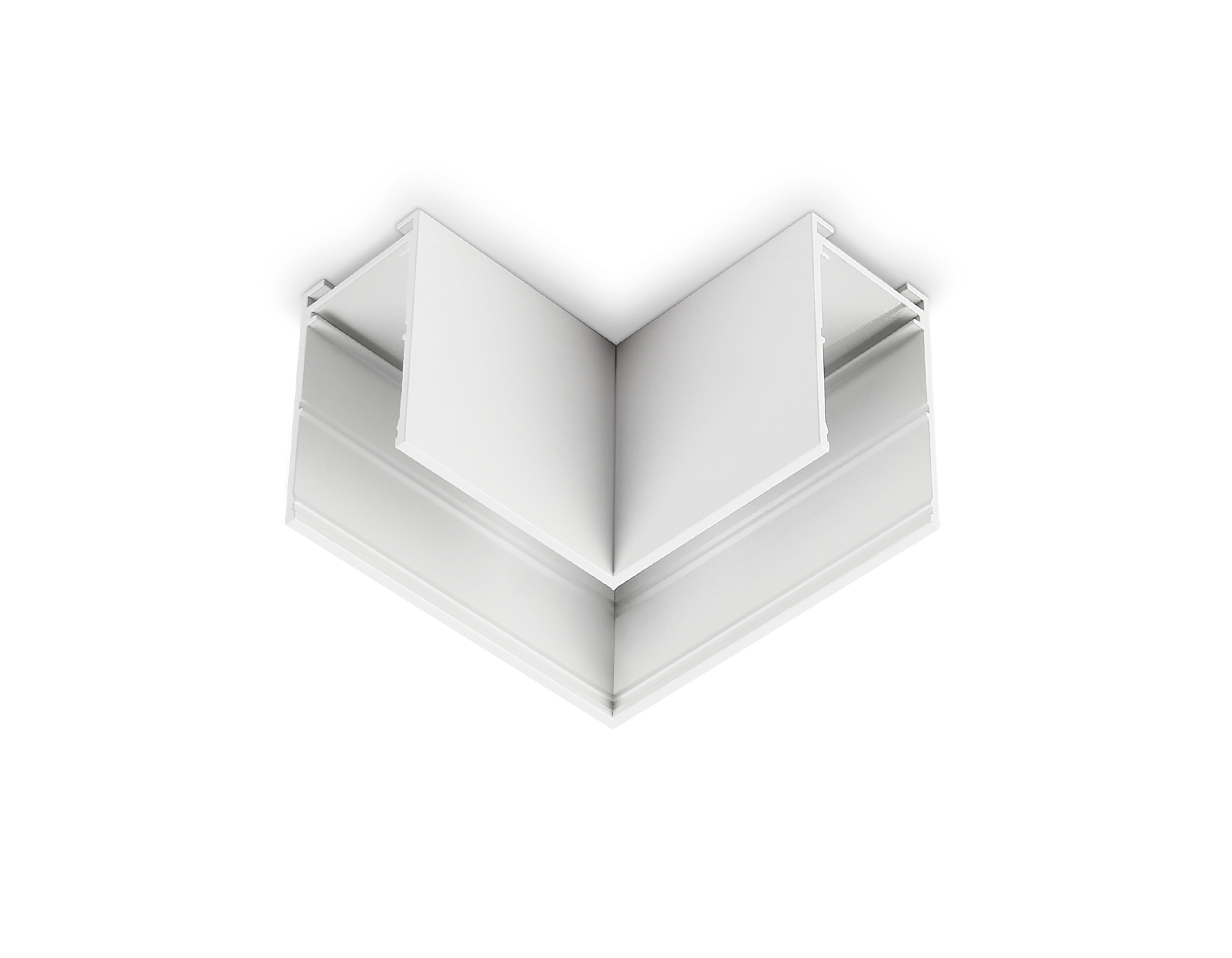 Коннектор угловой для накладного шинопровода Magnetic 220V GL1031 WH белый 80*80*52