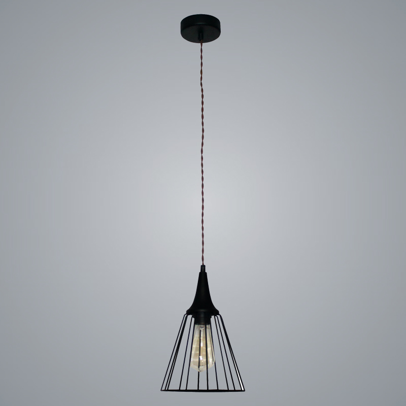 Подвес "Форма" 211 черный  (Плафон Конус) НСБ 01-60-142 1x60W Е27 d200 h930 1005404302