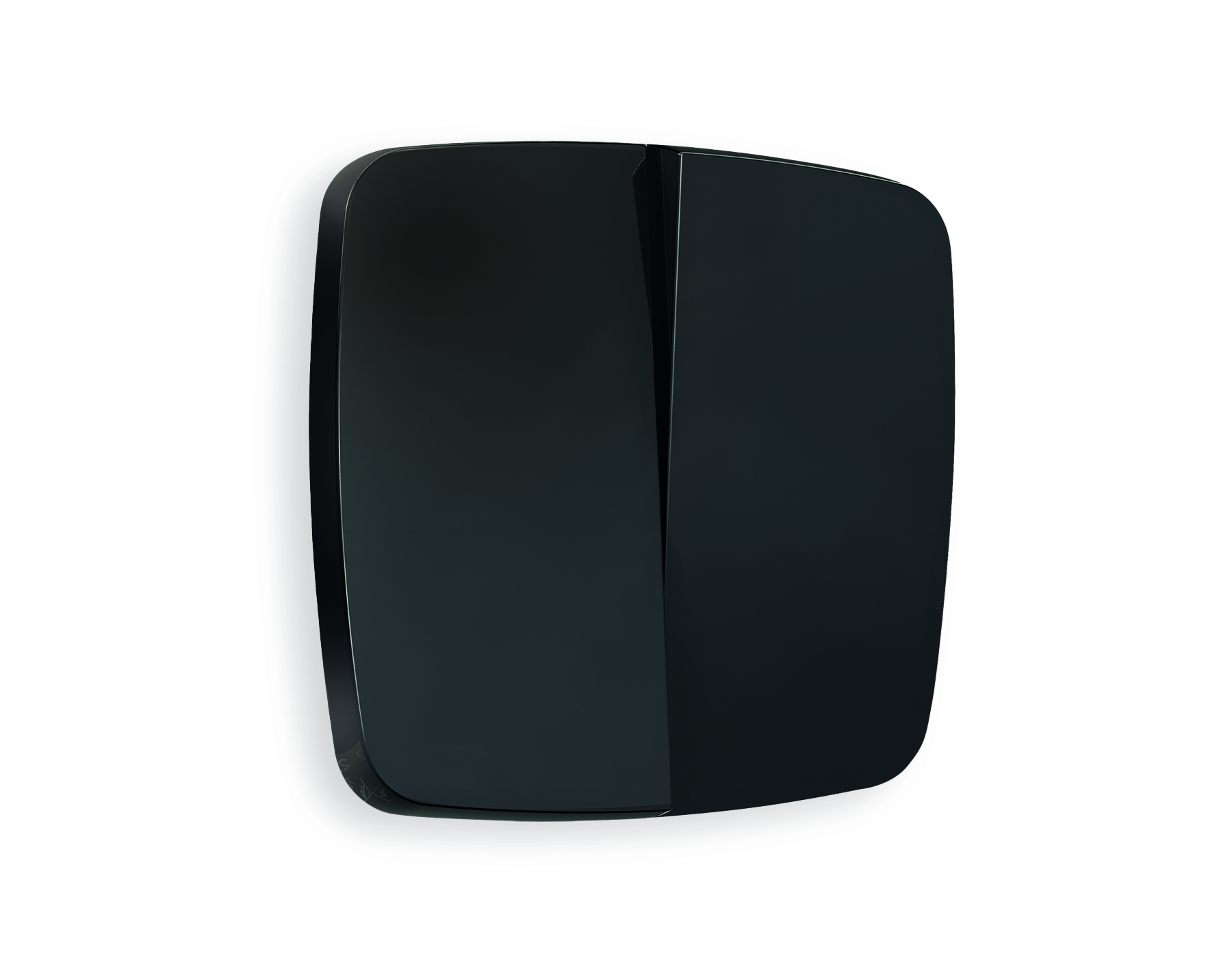 OP8030 Лицевая панель OMEGA (Черный матовый) для 2-кл выключателей QUANT