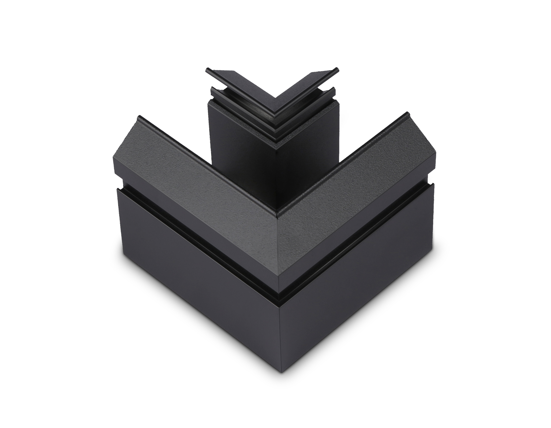 Коннектор угловой для корпуса в натяжной потолок Magnetic 220V GL1043 BK черный 100*100*61