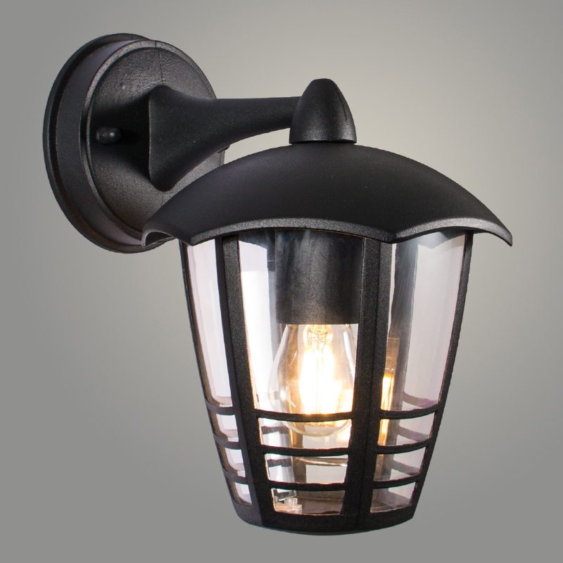 Светильник уличный настенный SJ17041-WD черный 1*E27 h240, SHJ22