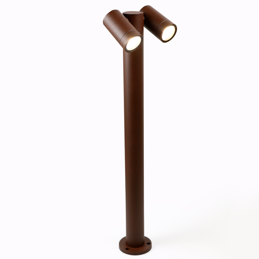 Садово-парковый светильник General GPF-2MR16-GU10-R-IP65 Коричневый Средний Люмикс