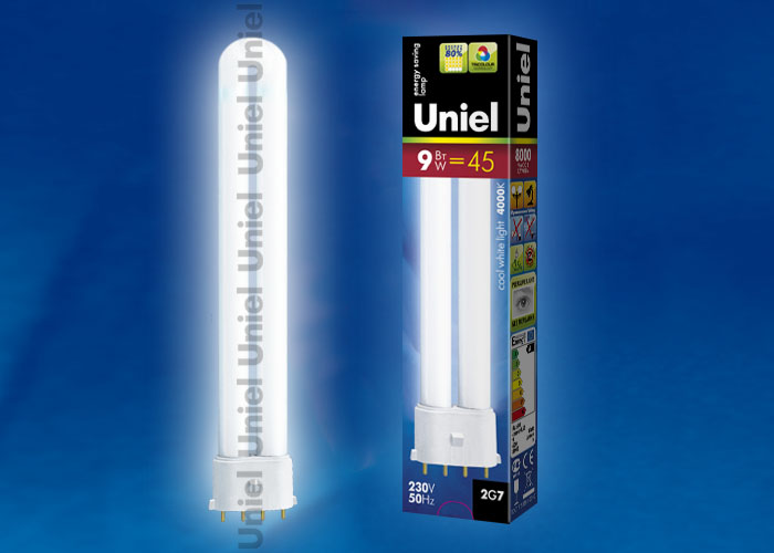 Лампа энергосберегающая UNIEL ESL-PL-9/4000/2G7