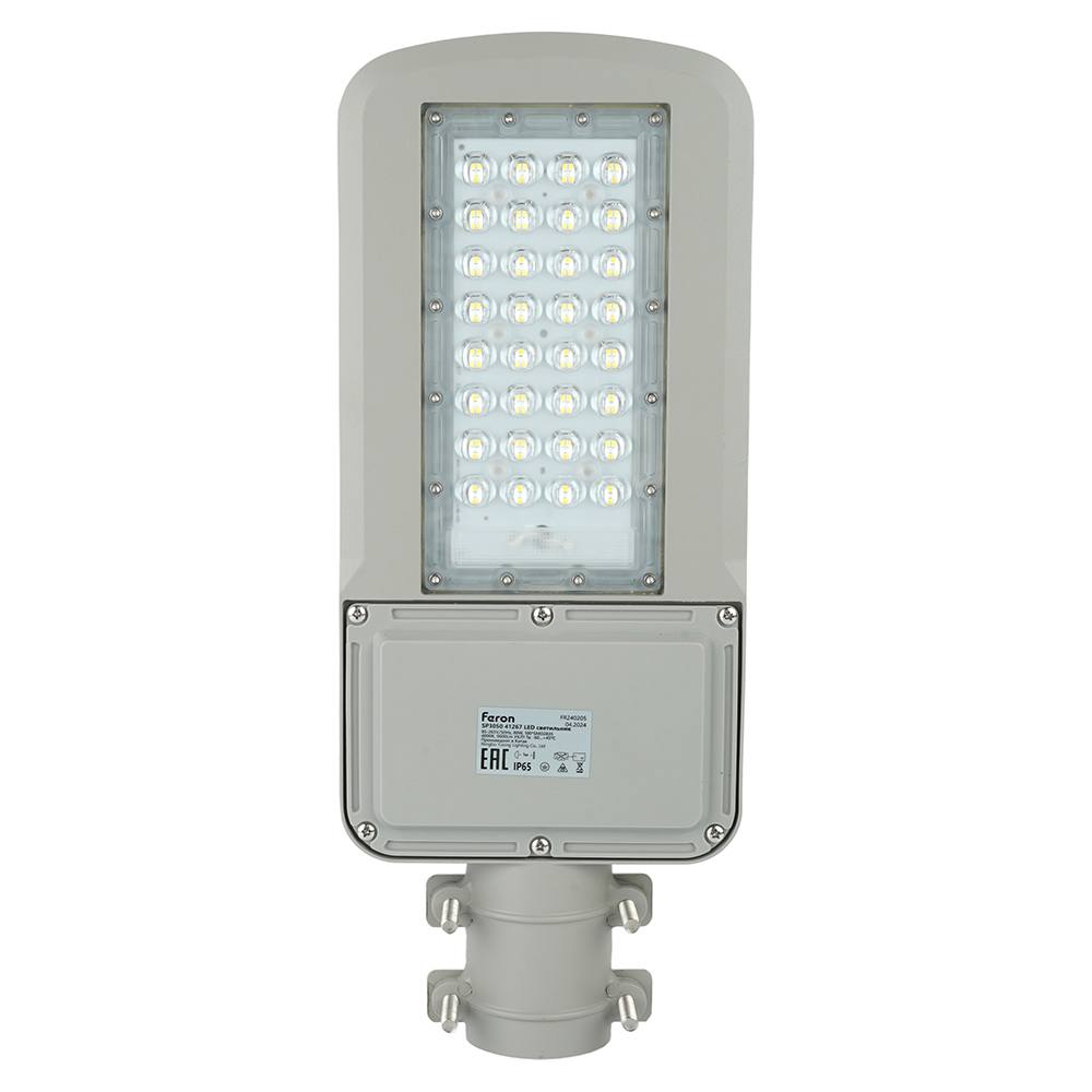 Уличный светодиодный светильник FERON SP3050 80W 4000K  AC230V/ 50Hz цвет серый (IP65)