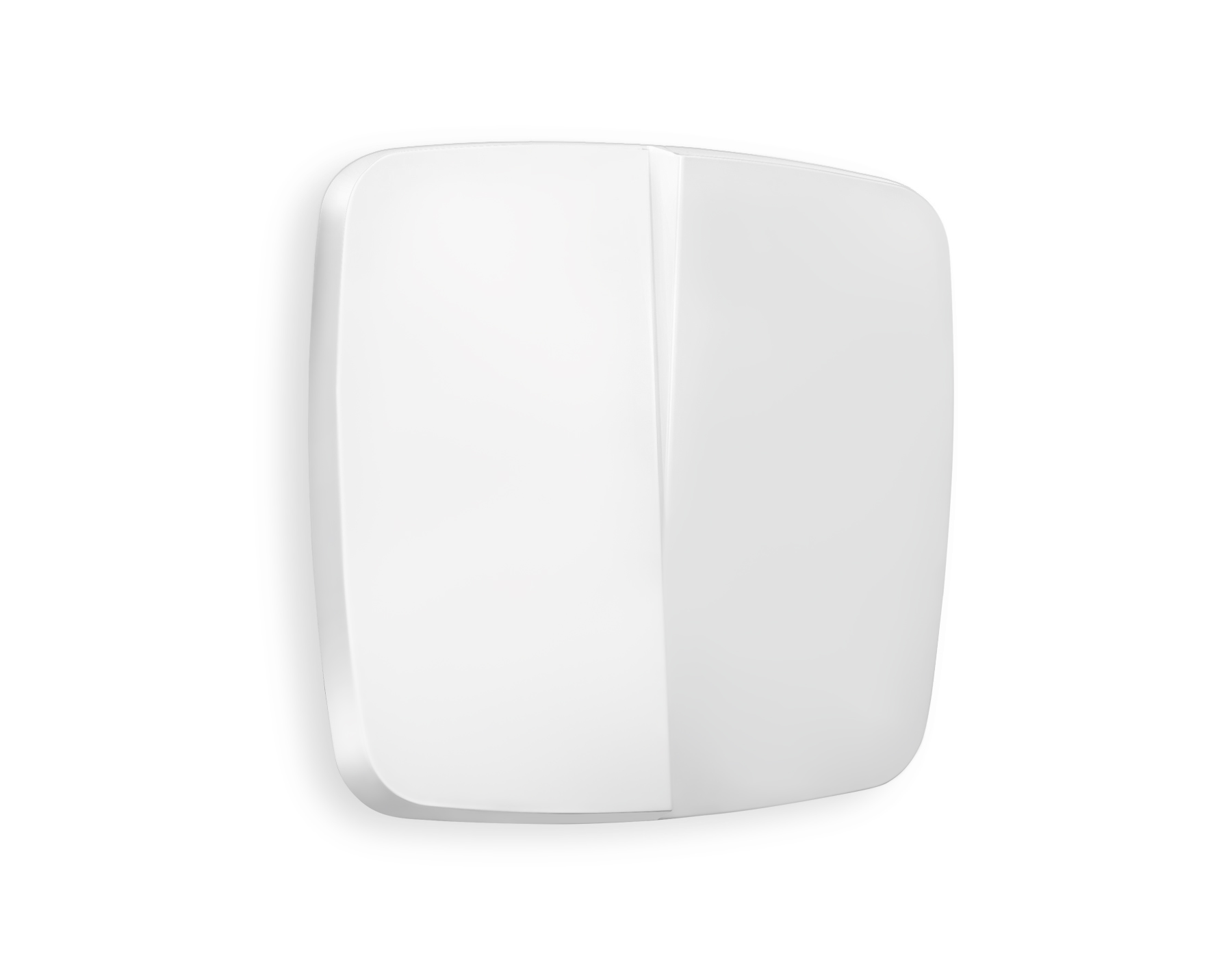 OP1230 Лицевая панель OMEGA (Белый матовый) для 2-клавишных выключателей QUANT