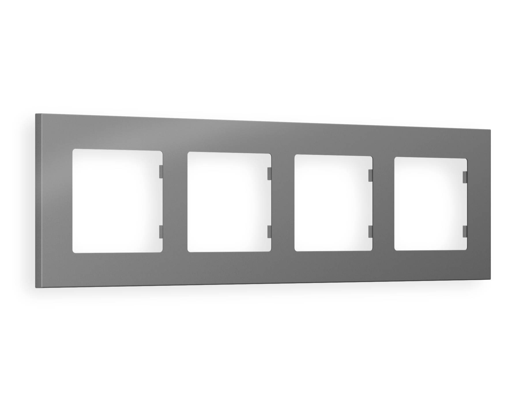 AF250504 Рамка ALFA Qubi (Сталь матовый) 4-ая