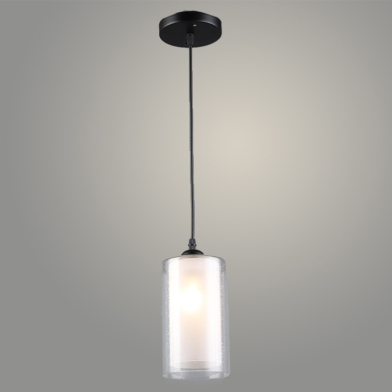 Подвес N6547/1HQ BK черный 1х60W E27 d120 h800, QH24