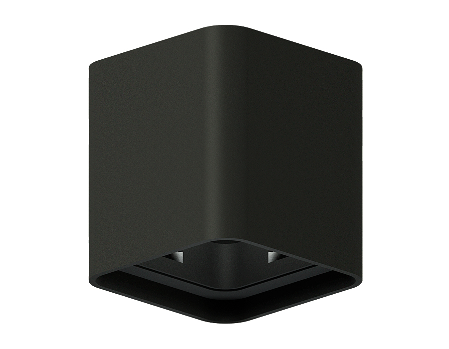 Корпус светильника накладной 70*70mm C7841 SBK черный песок 95*95*H100mm MR16 GU5.3