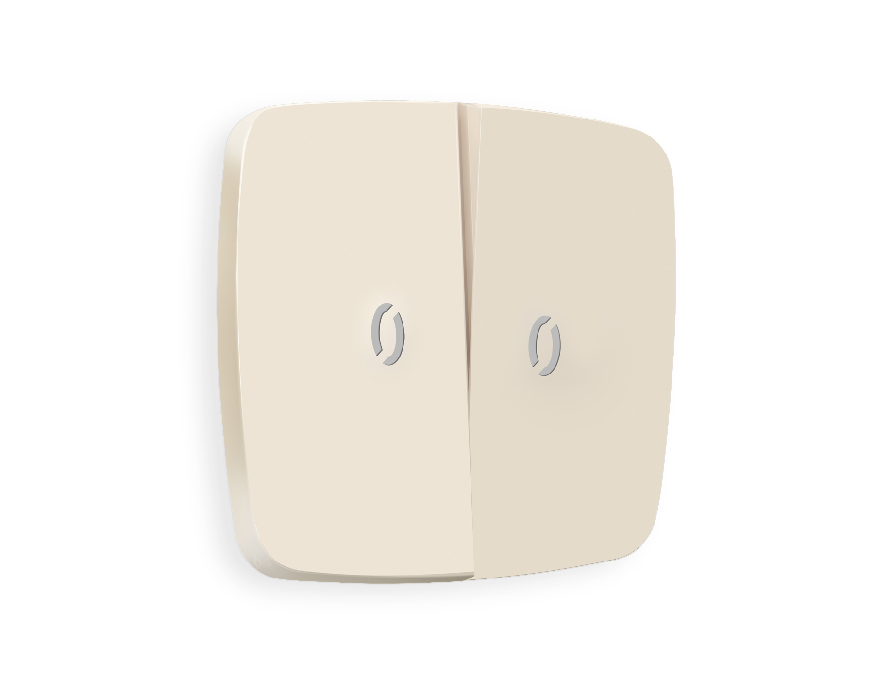 OP3240 Лицевая панель OMEGA (Бежевый матовый) для 2-клавишных выключателей с подсветкой QUANT