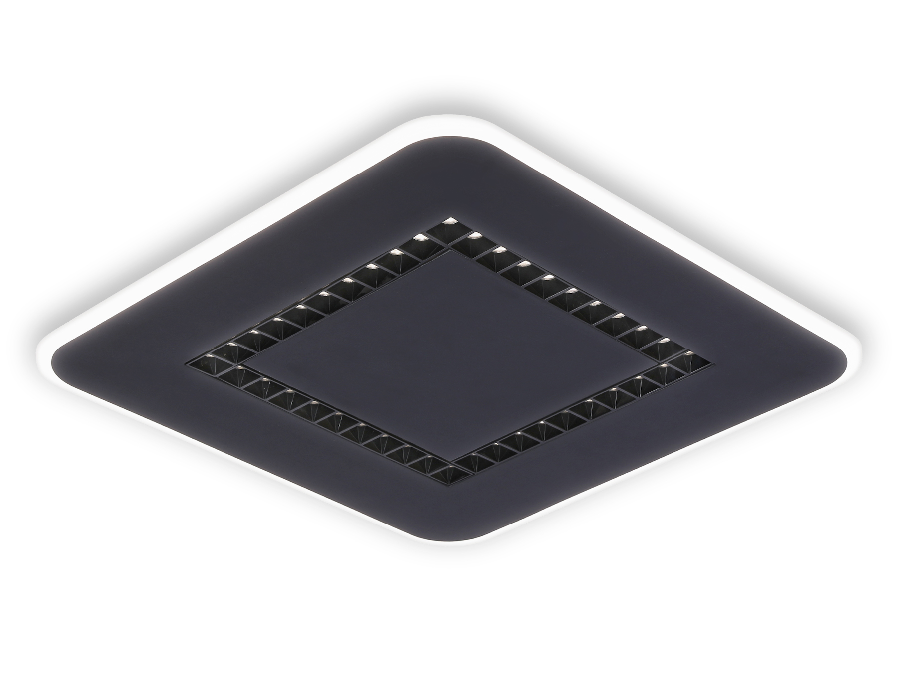 Светильник Ambrella FL51419 BK черный 3000K/4200K/6400K 68W 488*488*40 (ПДУ ИК)