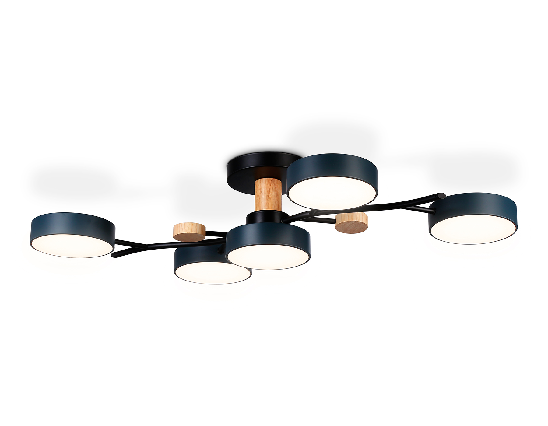 Светильник Ambrella FL4835/5 BK черный 3000K-6400K 70W 830*400*160 (ПДУ ИК)