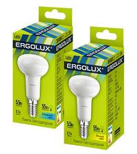 Лампа Ergolux LED-R50-5.5W-E14-3K Рефлектор 172-265V