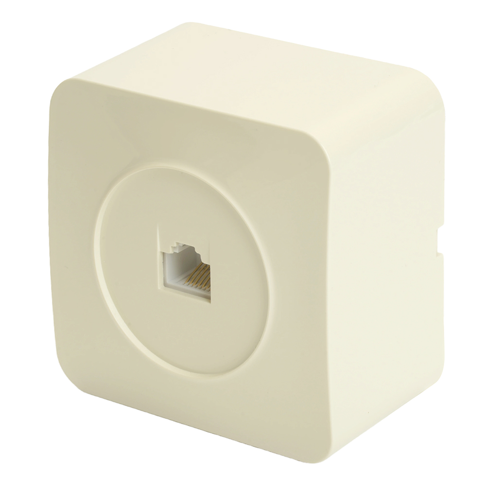 Розетка RJ-45, 1-местная, серия София, MST00-20-04, слоновая кость (10/200)