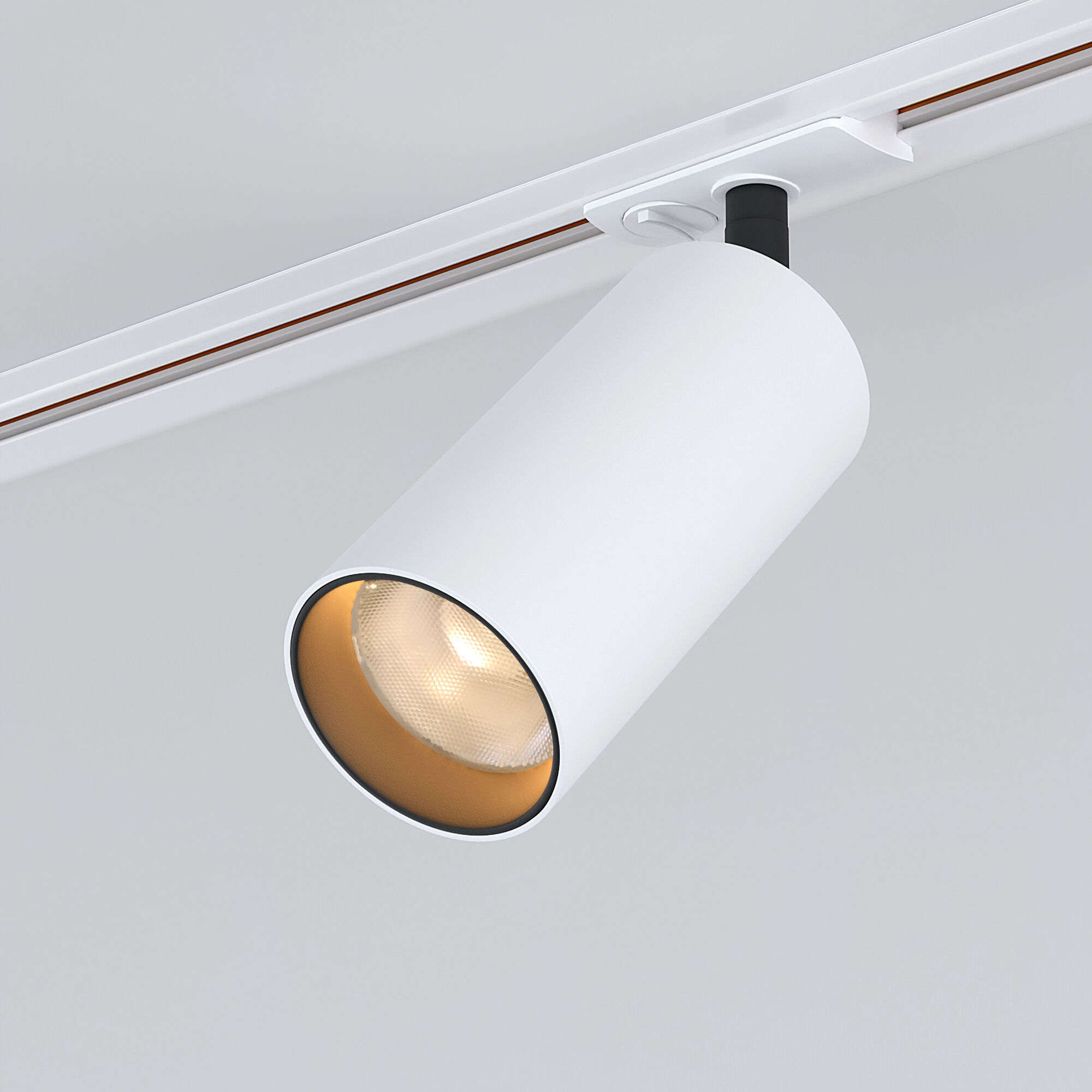 Basic System Трековый поворотный светильник 15W 4200K Diffe белый/черный 85166/01