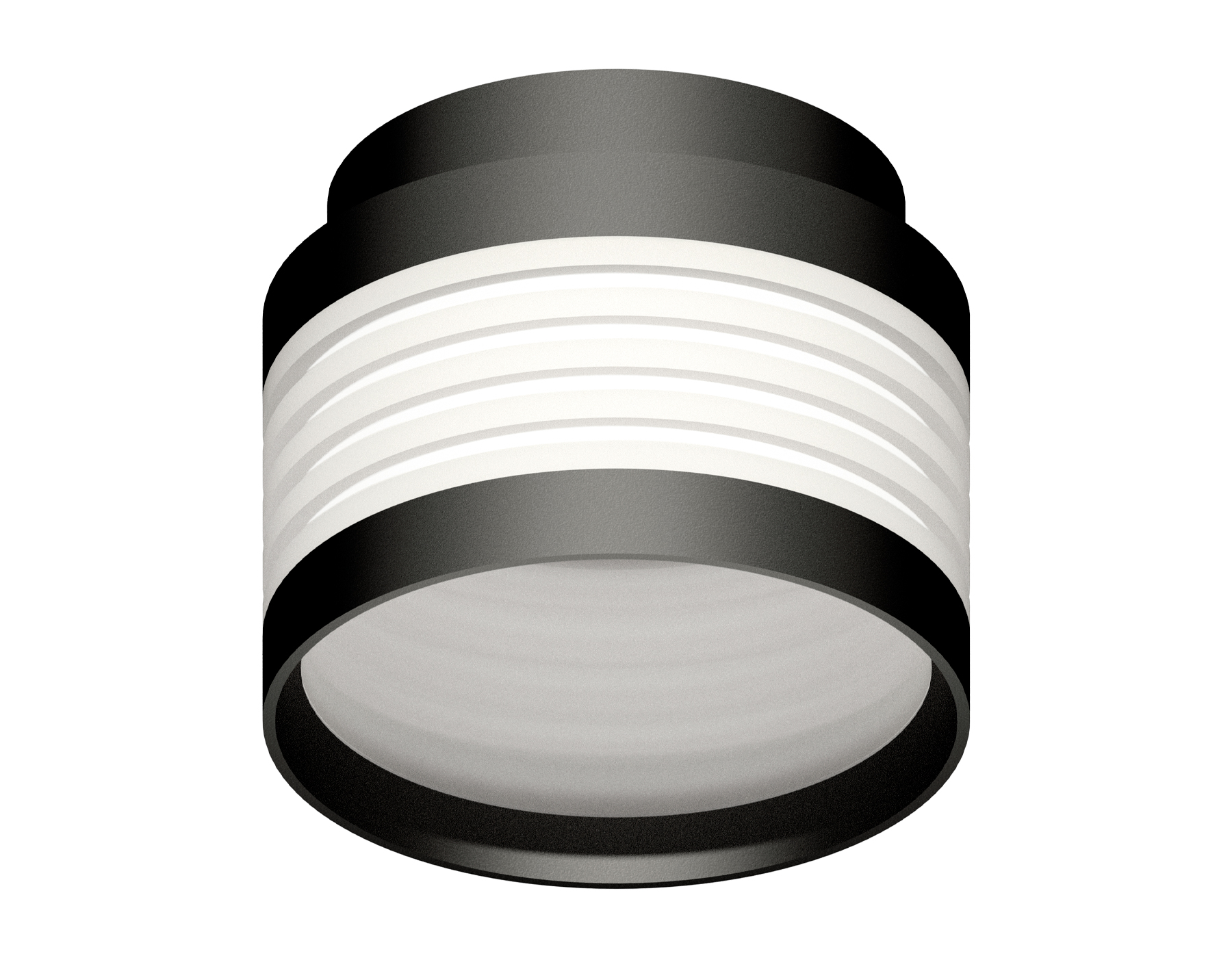 Корпус светильника накладной D85 C8432 SBK/FR черный песок/белый матовый D110*H90mm GX53