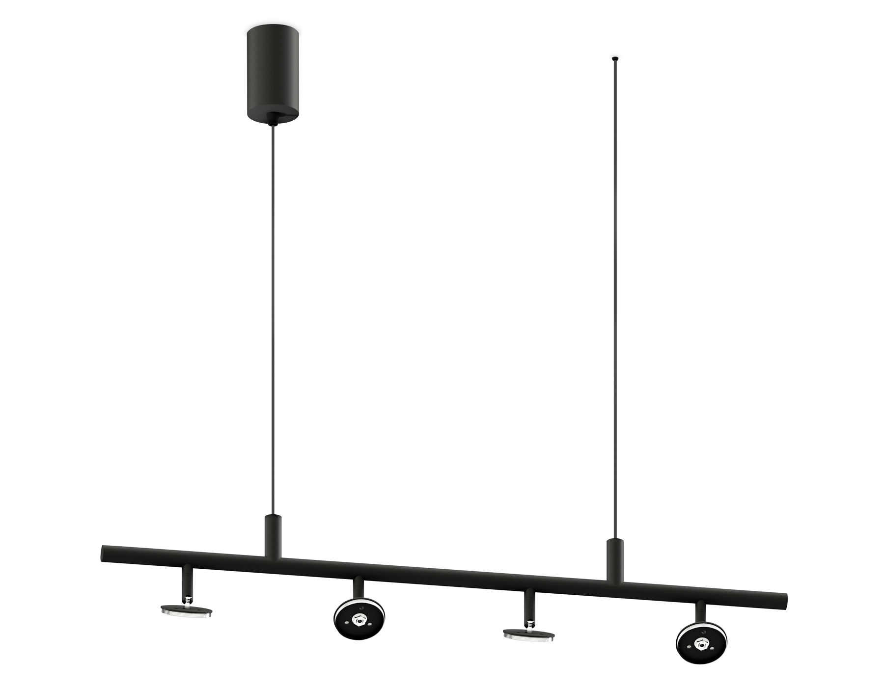 Корпус светильника подвесной поворотный D60mm C9002/4 SBK черный песок 800*60*1200mm MR16 GU5.3/4