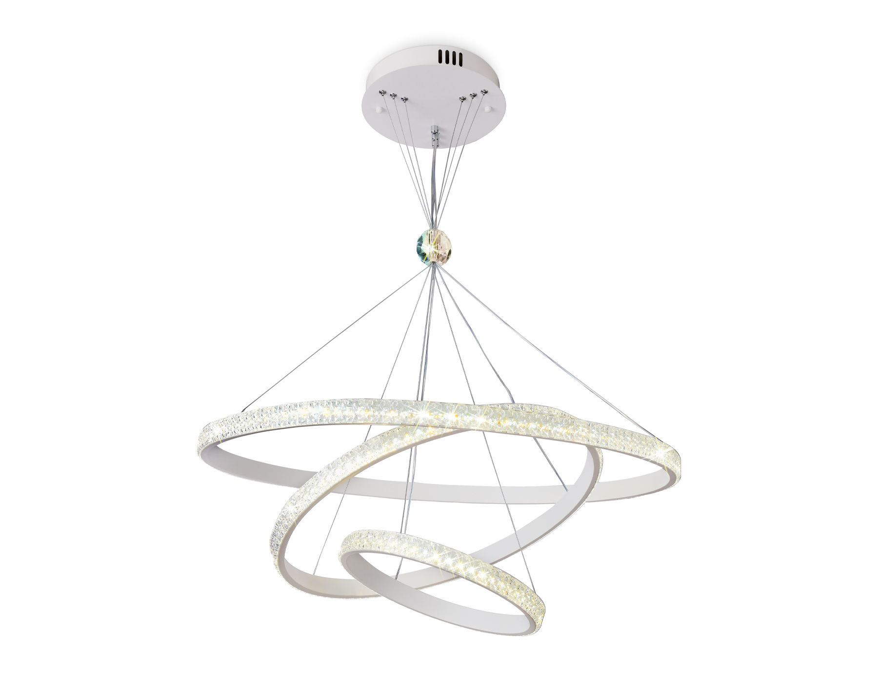 Светильник Ambrella FA6157/3 WH белый 3000K/4200K/6400K 106W D* (ПДУ РАДИО 2.4) Подвесной