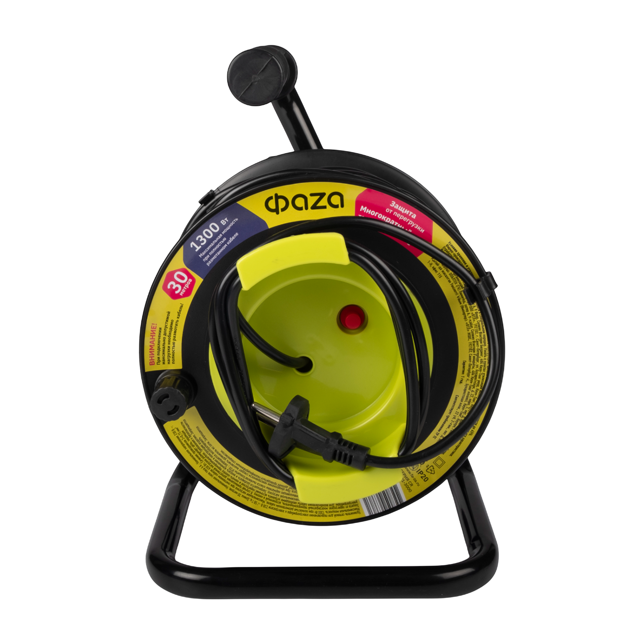 Удлинитель ФАZА CR-01-3000 (Катушка, 1 х 30)