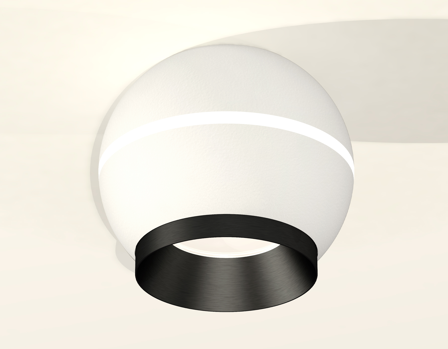 XS1101011 SWH/PBK белый песок/черный полированный MR16 GU5.3 LED 3W 4200K (C1101, N7031)
