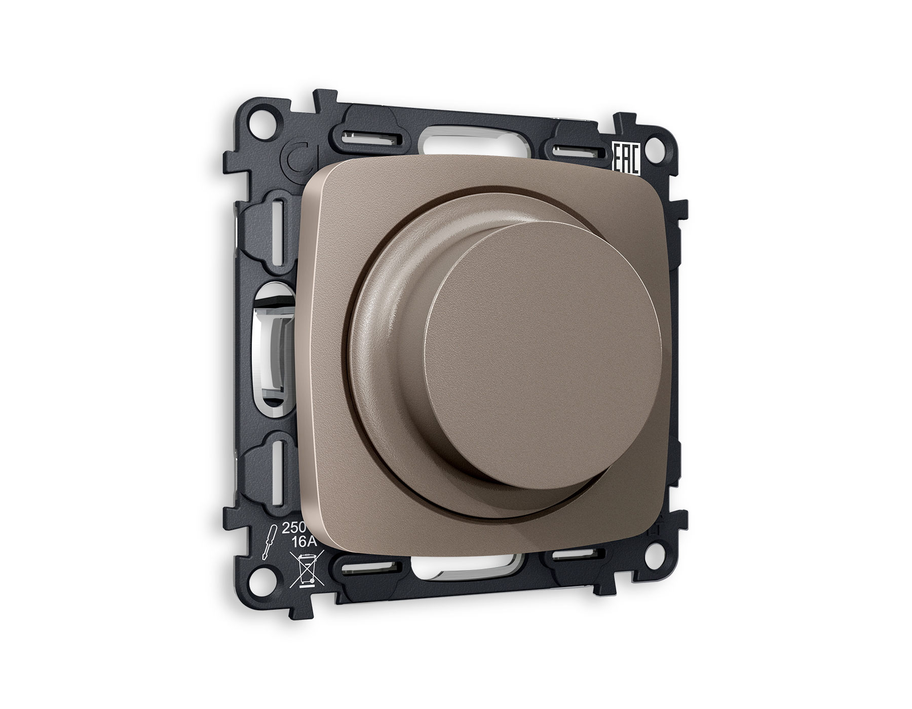 MO635510 Комплект механизма светорегулятор OMEGA Тем/бронза мат 25-600/LED 5-300 QUANT(OP6355,VM136)