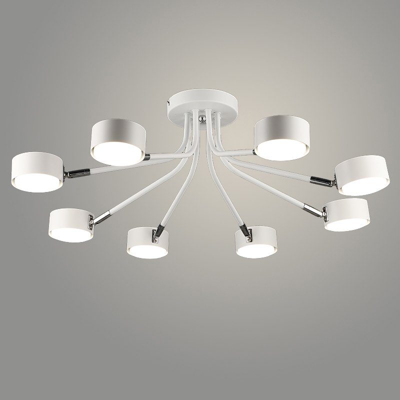 Люстра N6666/8 WT+CR белый/хром 8xW GX53 d645 h200, 24