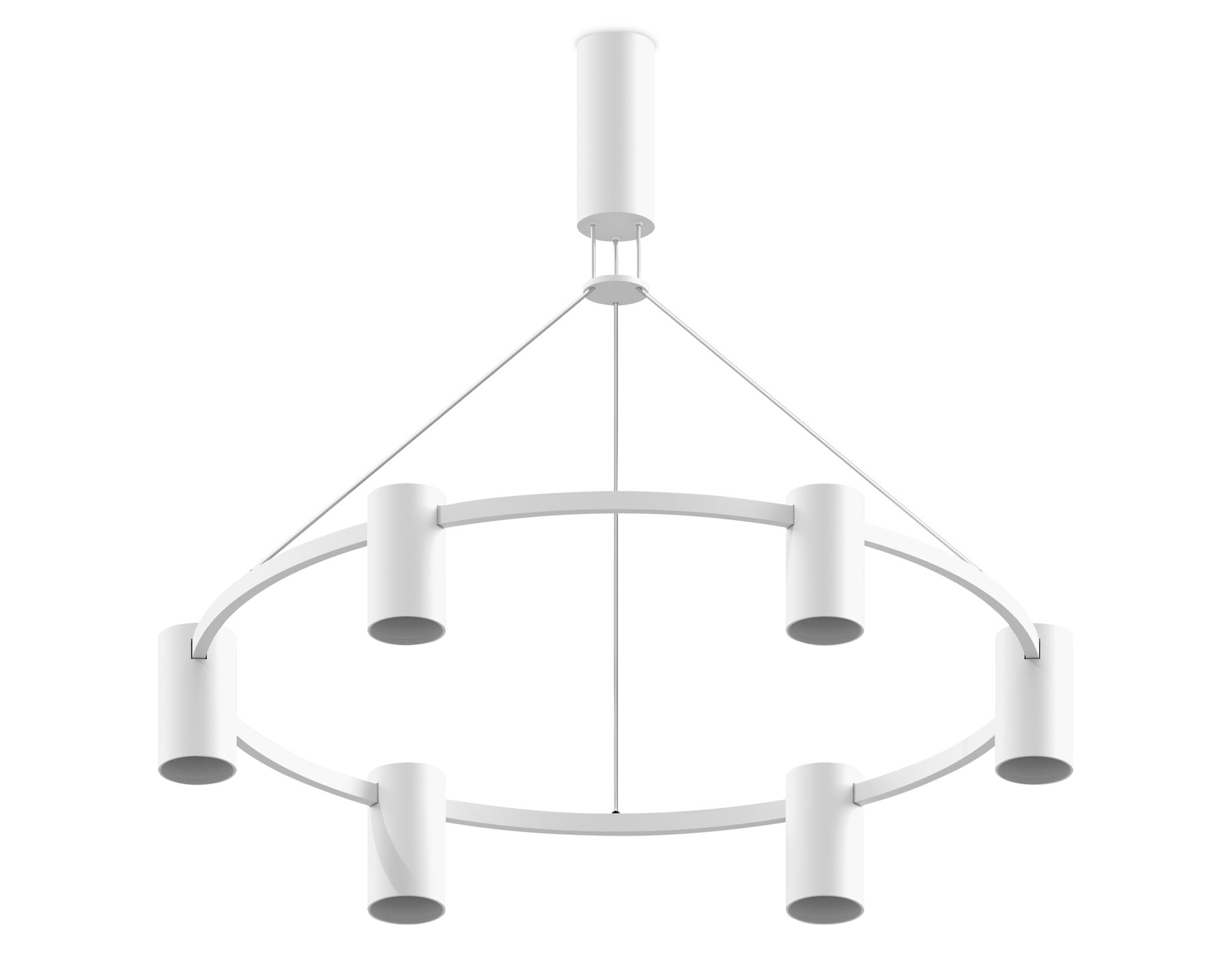 Корпус светильника подвесной поворотный D60mm C9021/6 SWH белый песок D695*1000mm MR16 GU5.3/6