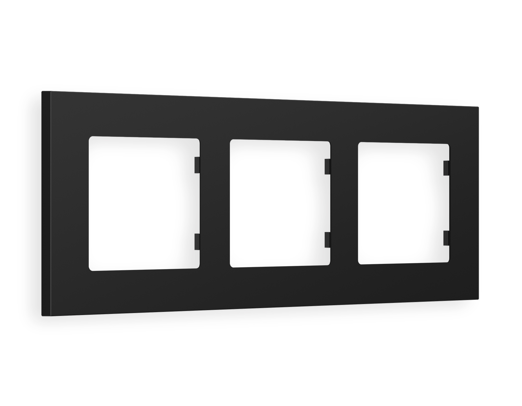 AF250703 Рамка ALFA Qubi (Черный матовый) 3-ая