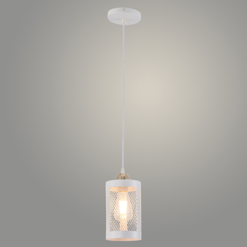 Подвес XA3224/1HQ WH+FGD белый/золото 1х60W Е27 d120 h1000, HN23
