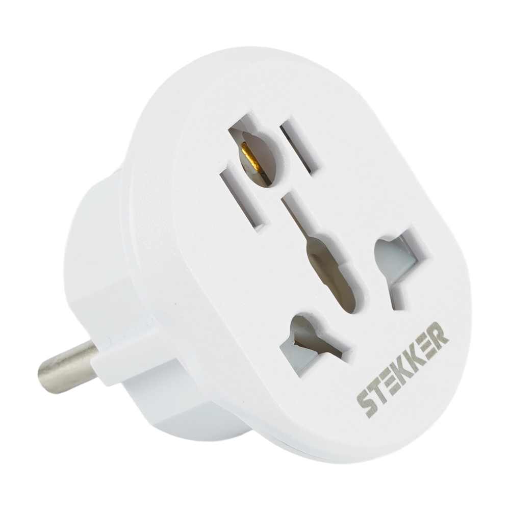 ADP16-06-20W Адаптер-переходник для евровилки ультраплоский с/з, 250В, 16A, белый