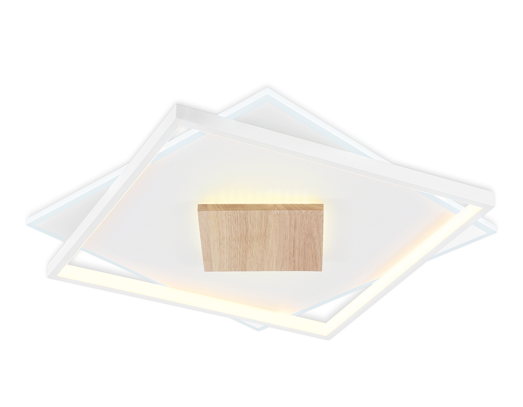 Светильник светодиодный потолочный AMBRELLA FL4790 WH/WD белый/дерево 77W 3000-6000K (без ПДУ)