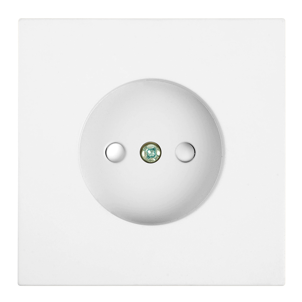 Розетка 1-местная с защитной шторкой (механизм) б/з, 250В 16А серия Мия RST16-3109-01 белая магнолия