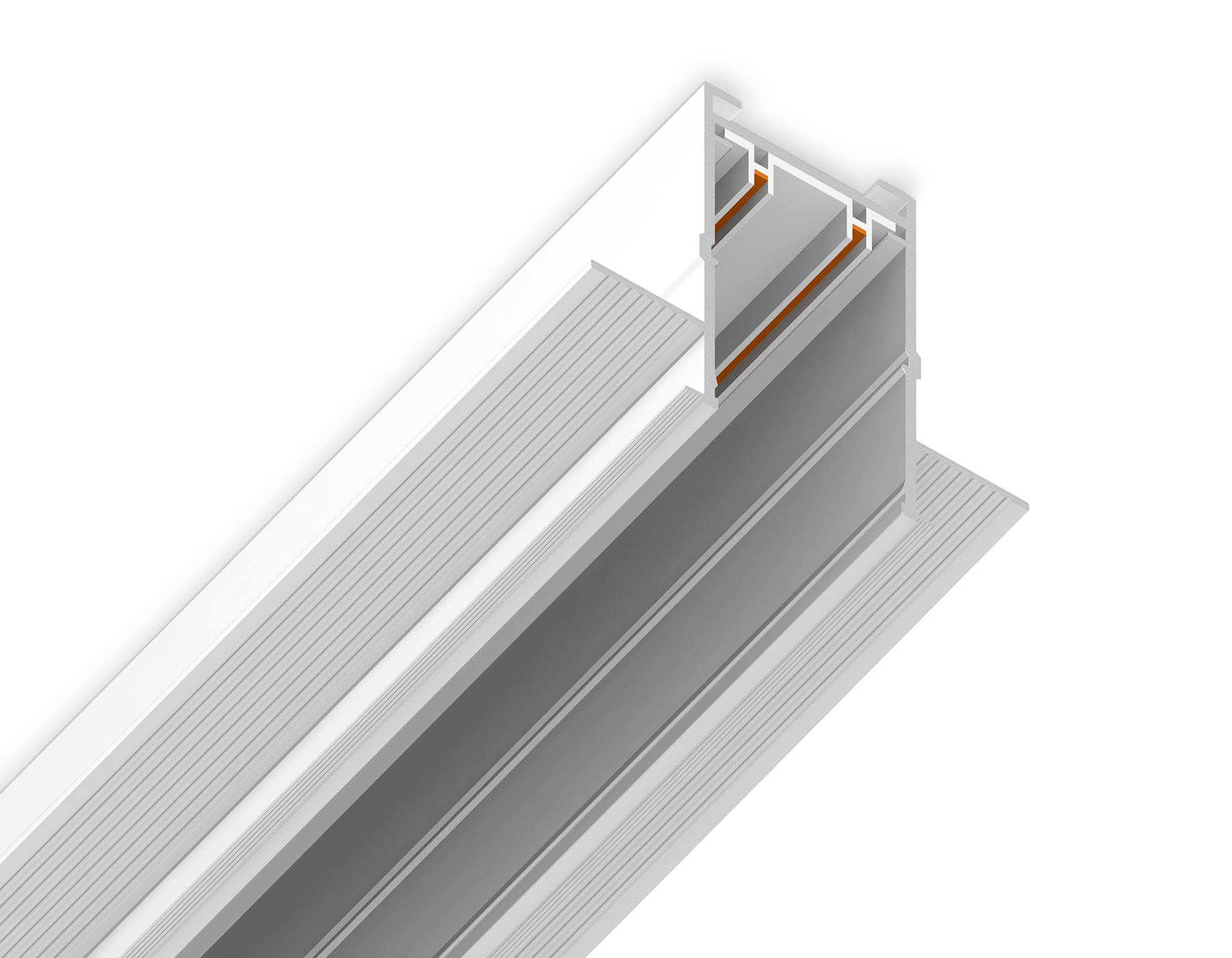 Шинопровод встраиваемый под ГКЛ 12,6мм Magnetic 220V GL1009 WH белый IP20 2000*62.5*56