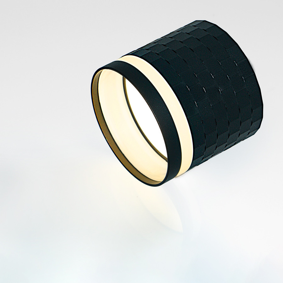 Спот GWL-GX53-M-IP20 Кирпич Черный С боковым рассеивателем