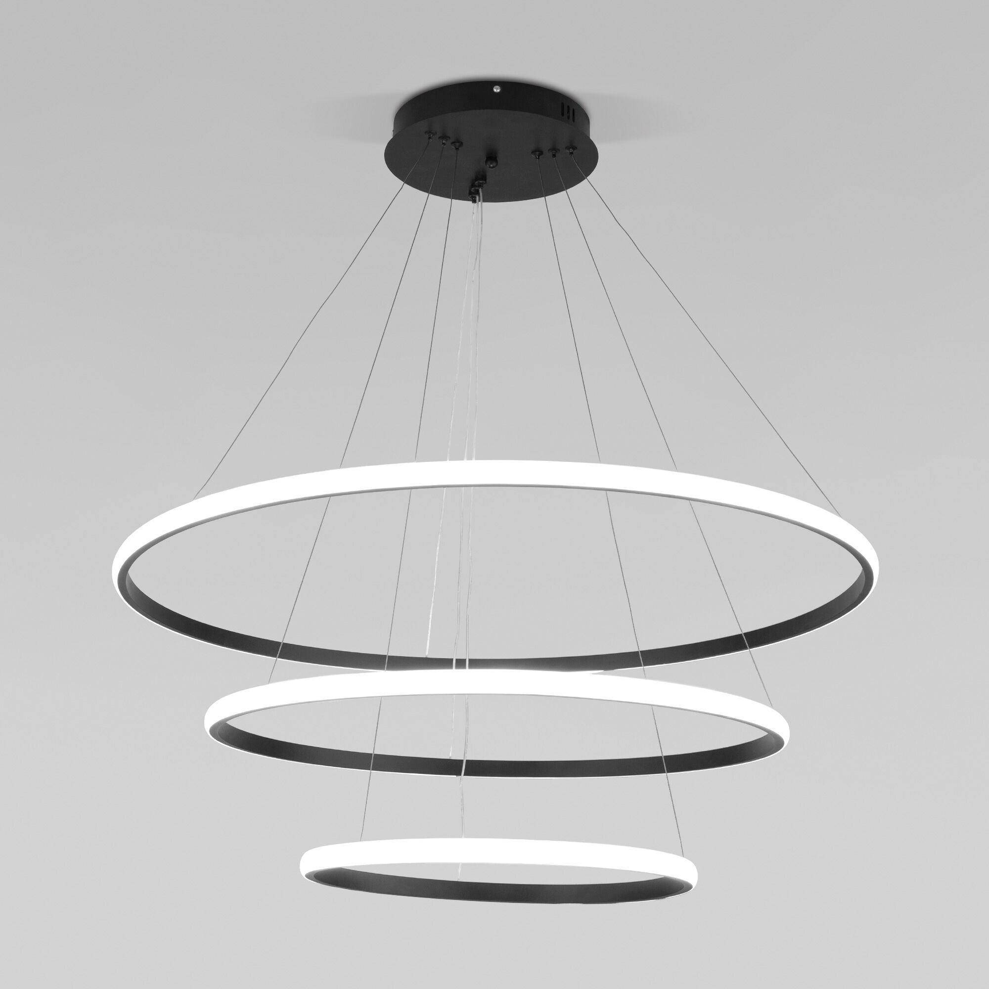 Подвесной светодиодный светильник с пультом управления 90264/3 черный 155 Вт LED EUROSVET