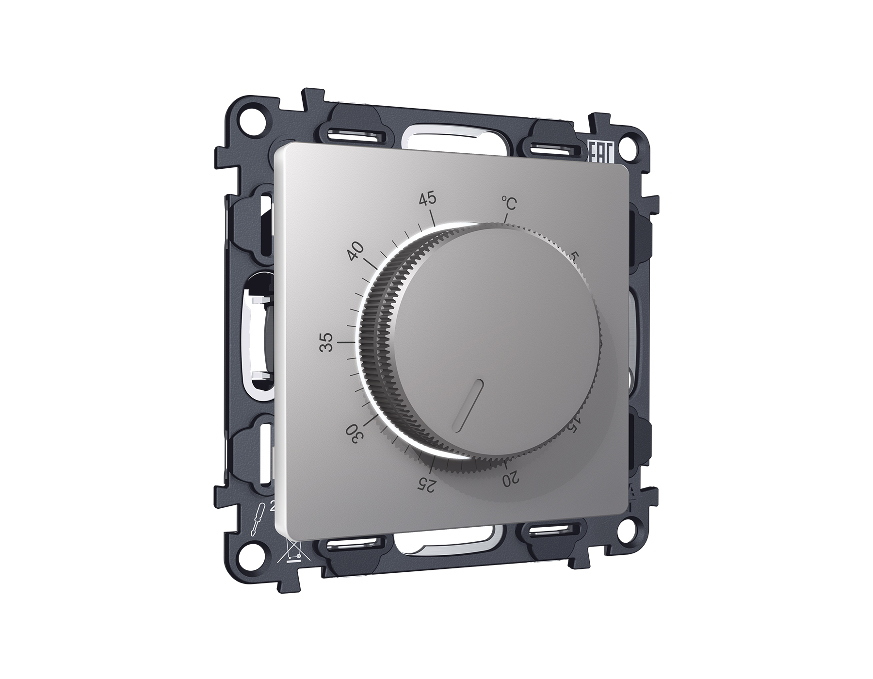 MA505710 Комплект механизма терморегулятора с датчиком для теплого пола с подсветкой 16A-250V ALFA С